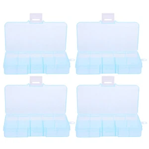 4pcs Small Parts Organizer Screws Organizer Box Beads Storage Box Small Parts - Picture 1 of 12