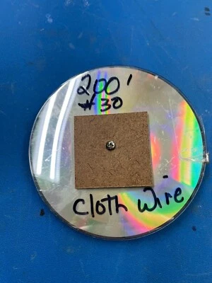 200'  feet  #30 cloth covered magnet wire  for coils, magnets etc. dual serving - Image 1 of 3