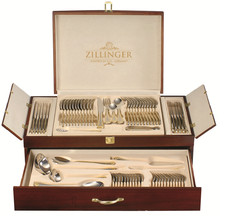 ZILLINGER GOLD HEAVY 72 PIECE CUTLERY SET STAINLESS STEEL CANTEEN CHRISTMAS 