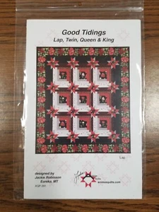 Good Tidings Chirstmas Quilt Pattern Lap Twin Queen King by Jackie Robinson NEW - Picture 1 of 2