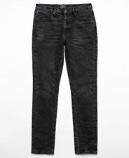 Earnest Sewn Men's Bryan Slouchy Slim Denim Jeans Black Size 38