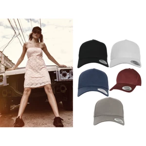 Flexfit by Yupoong 5 Panel Curved Classic Snapback 7707 - Unisex Sports Cap - Picture 1 of 20