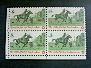 #1478 – 1973 8c Colonial Communications: Postrider - Mint Block of 4 - VF/XF - Picture 1 of 2