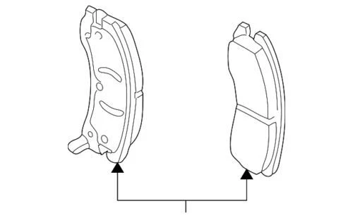 Genuine GM 2005-2013 Chevrolet Corvette Disc Brake Pad Set Clips Bolts 19152862 - Image 1 of 2