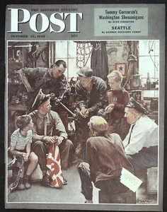 The Saturday Evening Post October 13, 1945 Norman Rockwell NUR VORDERSEITE - Bild 1 von 1