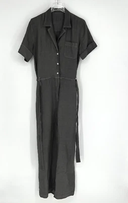 Mono 120% Lino Mujer M/44 Gris Lino Caldera Clásico Cápsula Ligero Foto 1 de 4