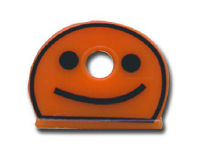 ASEC Smiley Face Half Moon Key Caps Box Of 200  - Assorted Colours • 36.53£