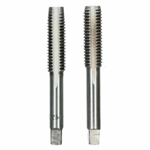 Set rubinetto metrico M12 x 1,75 mm, acciaio al tungsteno, taglierina filettata conica e spina TD009 - Foto 1 di 3