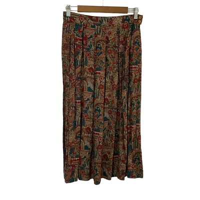 Falda plisada Pendleton Country Sophisticates vintage floral de mezcla de lana para cabaña 10 Foto 1 de 4