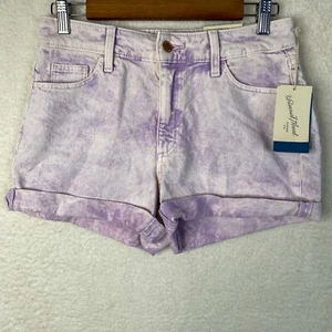 Universal Thread Denim Shorts Purple Acid Wash Jean Shorts Size 27" Waist NWT - Picture 1 of 10