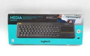 Logitech K400 Plus kabellose Touch-TV-Tastatur - Grafit Spanisch (Ohne Dongle) - Bild 1 von 4