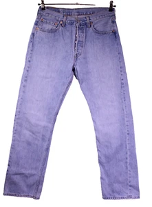 Levis 501 Jeans Hose W32 L32 Denim blau straight leg Button Fly Unisex GJ495 - Bild 1 von 14