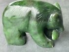 Fine British Columbia Jade Jadite Hand Carved Grizzly Bear Smithers Bc Canada