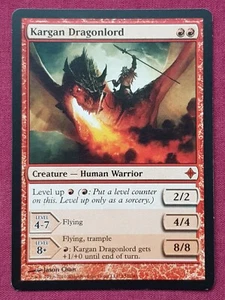 Magic The Gathering RISE OF THE ELDRAZI KARGAN DRAGONLORD red card MTG - Picture 1 of 2