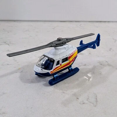 VTG 1999 Matchbox Rescue Chopper helicopter MB416 1:80 Alpine Rescue white blue - Image 1 of 4