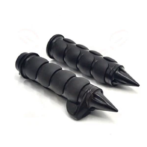 Manillar Universal 1" Negro Motocicleta Empuñaduras Dirt Bike Cruiser Chopper ATV - Imagen 1 de 11