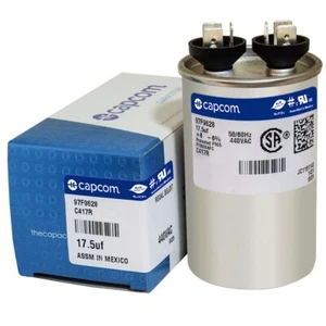 Condensador de funcionamiento del motor redondo HVAC 17,5 MFD/UF 370 440 voltios VAC - Imagen 1 de 3