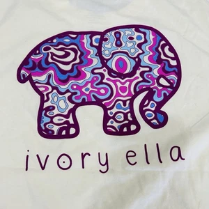 New Ivory Ella Yellow with Pink Paisley Womens Size Small T Shirt - Picture 1 of 8