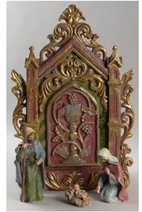 Belén tallado iluminado departamento 56 NUEVO en caja - Imagen 1 de 9