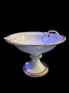 Seltene antike KPM Germany Fußschale Doppelhenkel - Bild 1 von 11