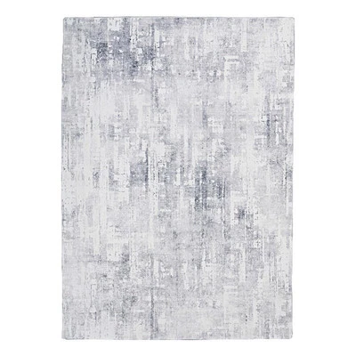 Alfombra Linon Motivo Estampado Imitación Conejo Domo Poliéster 5'x7' en Marfil Foto 1 de 4