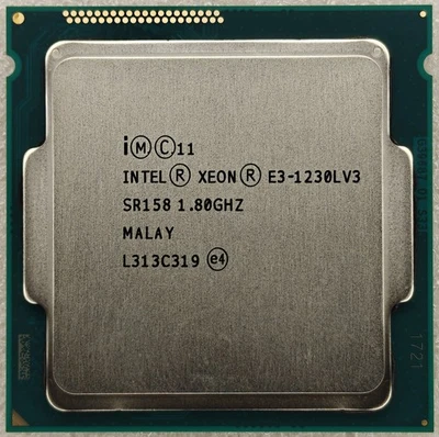 Intel Xeon E3-1230L V3 LGA 1150 CPU Processor 1.8GHz SR158 25W 4C/8T 8M Cache - Image 1 of 2