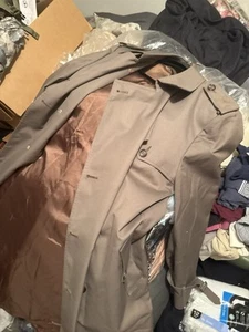 A Brown, Christian Dior All Weather TrenchCoatVintage tags . Dior, & Field - Picture 1 of 9