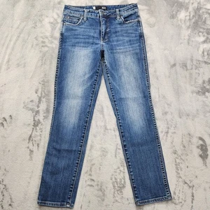 Kut Jeans Womens 2 Blue Catherine Fab Ab Boyfriend Ankle High Rise Stretch Denim - Picture 1 of 16