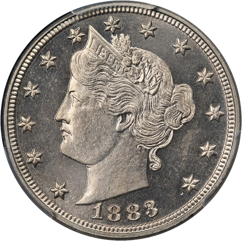 1883 Liberty V Nickel No Cents Proof PCGS PR65 Cameo Superb Eye Appeal - Image 1 of 4