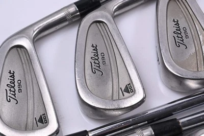 Titleist DCI 990 Irons / 1i+3-PW / Stiff Flex Dynamic Gold S300 Shafts - Image 1 of 4