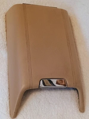 Lincoln Navigator 2003-2006 consola delantera cuero beige reposabrazos tapa OEM Foto 1 de 4