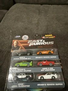 Jada Fast & Furious Nano Hollywood Rides Supra F150 Mitsubishi And Toyota Supra. - Picture 1 of 1