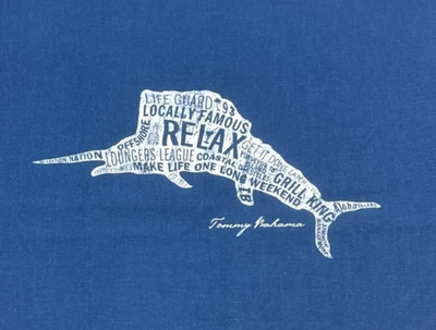 Tommy Bahama Almohada Tela Relax Offshore Panel de Pesca Náutica 27" X 28” #14 Foto 1 de 4