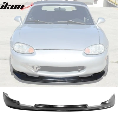 Fits 99-00 Mazda Miata MX-5 GV Style Front Bumper Lip Lower Spoiler Guard PU Foto 1 de 4