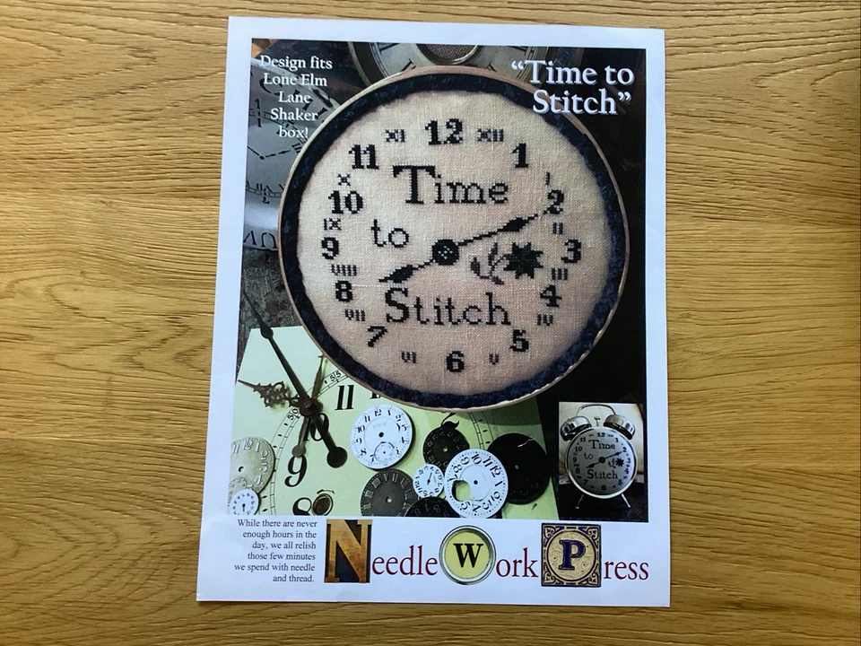 Time To Stitch 90x88st. Cross Stitch Chart By NeedleWork Press - Image 1 of 1