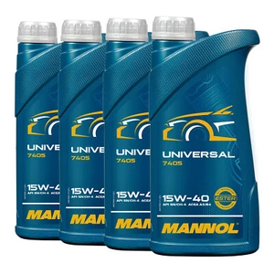 Mannol SAE 15W-40 Universal Aceite de Motor, Api Sn CH4, 4x1 Litros - Imagen 1 de 3