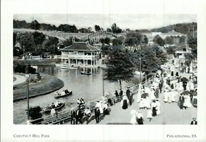 *PA Postcard-"Chestnut Hill Park"  *Philadelphia. PA.  *{C02} - Picture 1 of 2