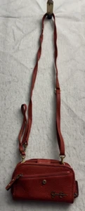 Jessica Simpson Wristlet Wallet Crossbody Coin Purse Cognac Shoulder strap Card - Picture 1 of 12