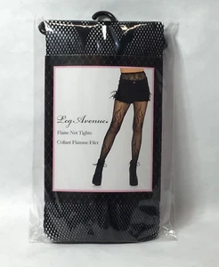 Flame Net Fishnet Tights Black Cosplay Smoking Devilish Halloween Fire Costume - Picture 1 of 2