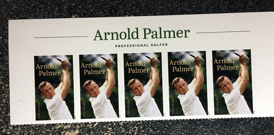 2020USA #5455 Forever Arnold Palmer - Header Block of 5  mint postage  golf - Image 1 of 1
