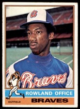 1976 Topps #256 Rowland Office VG-EX Atlanta Braves