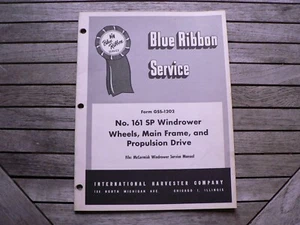 International Harvester Service Manual 161 SP Windrower Wheels Main Frame Drive - Bild 1 von 2
