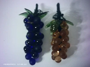 Vintage Glass Mini Grapes Pair - Bild 1 von 1
