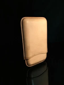Pheasant Beige Smooth Leather Cigar Case Made in Spain - Picture 1 of 12