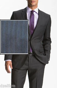 NWT Hugo Boss Black By Hugo Boss Italian Wool Luxurious Patterned Business Suit - Picture 1 of 12