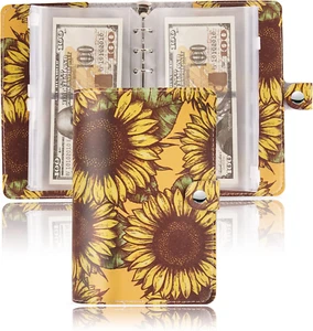 LIZIMANDU Budget Binder Set with 12 Cash Envelopes, Sunflower - Picture 1 of 12