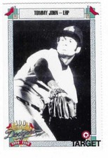 TOMMY JOHN 1990 DODGERS TARGET # 386 LOS ANGELES DODGERS **FREE SHIPPING**