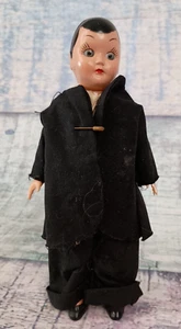 Vintage Plastic GROOM DOLL Sleepy Eye Man Tuxedo Doll 7.25" - Picture 1 of 22