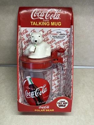 Rare Vintage Coca-Cola "Jingle" Mug-Works-Polar Bear Collectible-41000 NIB - Image 1 of 4