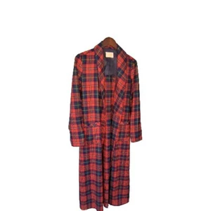 Pendleton plaid 100% virgin wool medium front pockets USA FLAW grandpa dad - Picture 1 of 15